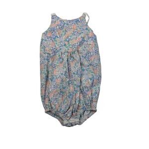 Thimble Collection Handmade Liberty of London Floral Romper, 12/18m